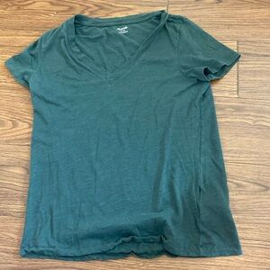 XS Madewell Green Vneck Tshirt